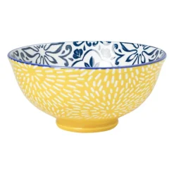 Schaaltje Sen - blauw/geel - ø12.3x5.8 cm