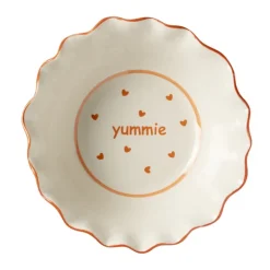 Schaaltje yummie - roze/rood - ø16x6 cm