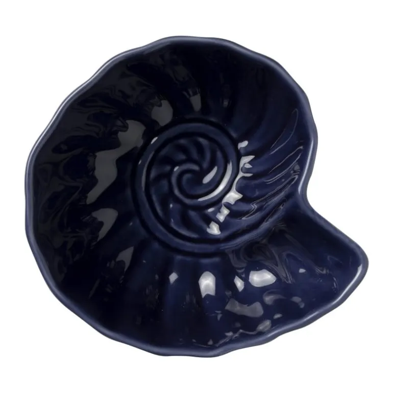 Schaaltje zeeslak - blauw - 4.8x11.6x12 cm