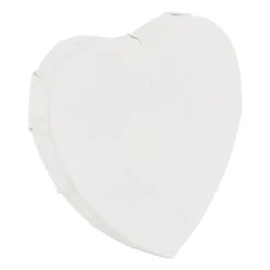 Schildersdoek hart - set van 3 - 10 cm