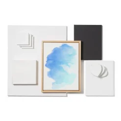 Schildersdoek hart - set van 3 - 10 cm