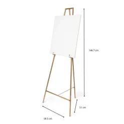 Schildersezel voor welkomstbord - goud - 146.7 cm