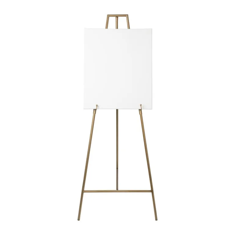 Schildersezel voor welkomstbord - goud - 146.7 cm