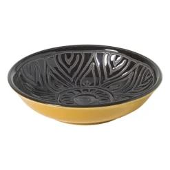 Schoteltje Amy - geel/blauw - ø9.7x2 cm