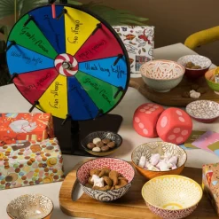 Schoteltje Anna - rood/grijs - ø9.7x2 cm