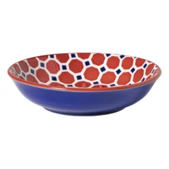 Schoteltje Anne - rood/blauw - ø9.7x2 cm