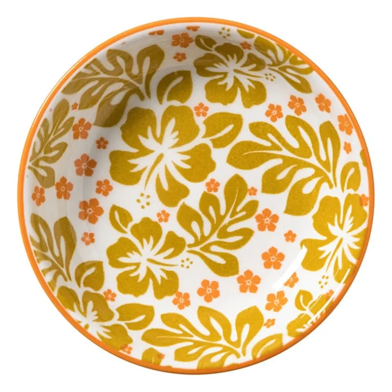 Schoteltje Anouk - blauw/geel - ø9.7x2 cm