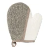 Scrub handschoen - naturel - 17.5x21 cm