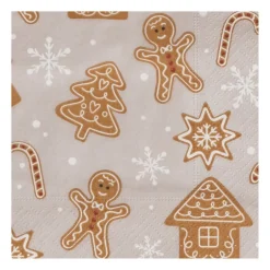 Servet Cookies - grijs - 33x33 cm