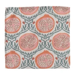 Servet granaatappel - rood - set van 2 - 40x40 cm