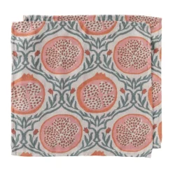 Servet granaatappel - rood - set van 2 - 40x40 cm