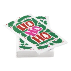 Servet ho ho ho - multikleur - 33x40 cm