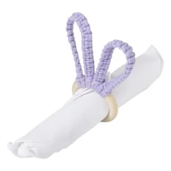 Servetring konijn - diverse kleuren - ø6.5x15 cm