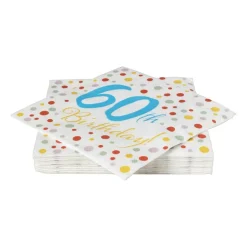 Servetten 60 jaar - 20 stuks