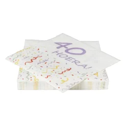 Servetten 40 jaar - 20 stuks