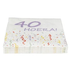 Servetten 40 jaar - 20 stuks