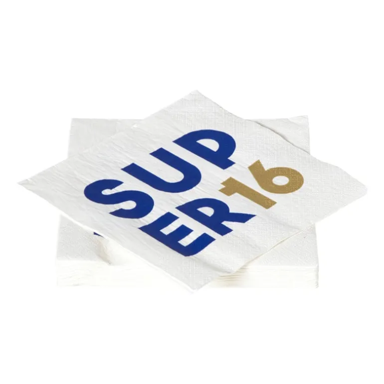 Servetten 16 jaar - blauw - set van 20