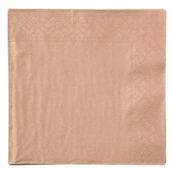 Servetten - roségoudkleurig - set van 20