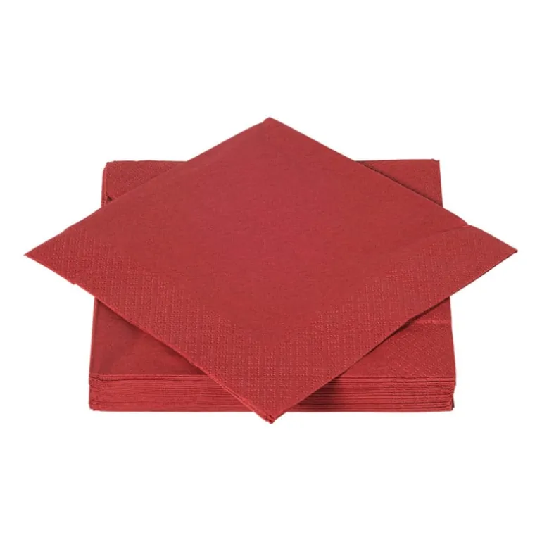 Servetten bordeauxrood - 33x33 cm - set van 20