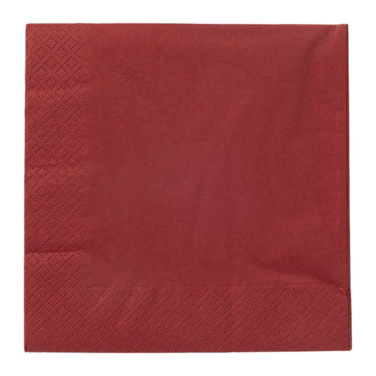 Servetten bordeauxrood - 33x33 cm - set van 20