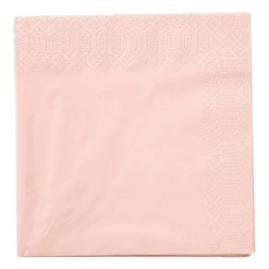 Servetten lichtroze - 33x33 cm - set van 20