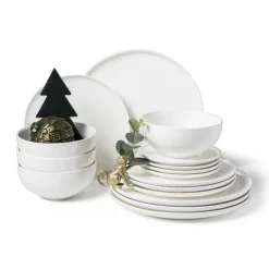 Serviesset - 16 delig - rond - wit - 4 persoons
