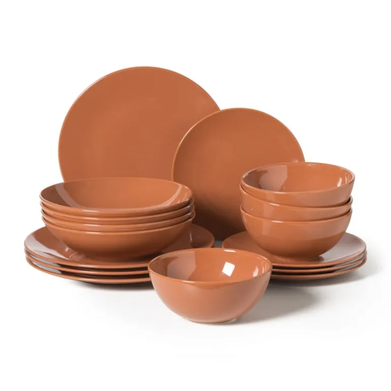 Serviesset - terra - 16-delig - 4-persoons