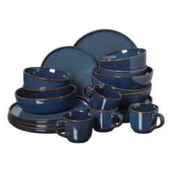 Serviesset 20-delig - blauw - 4 persoons