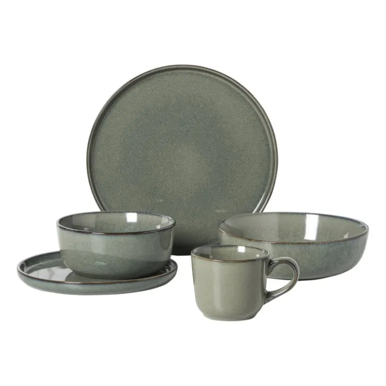 Serviesset 20-delig - groen - 4 persoons