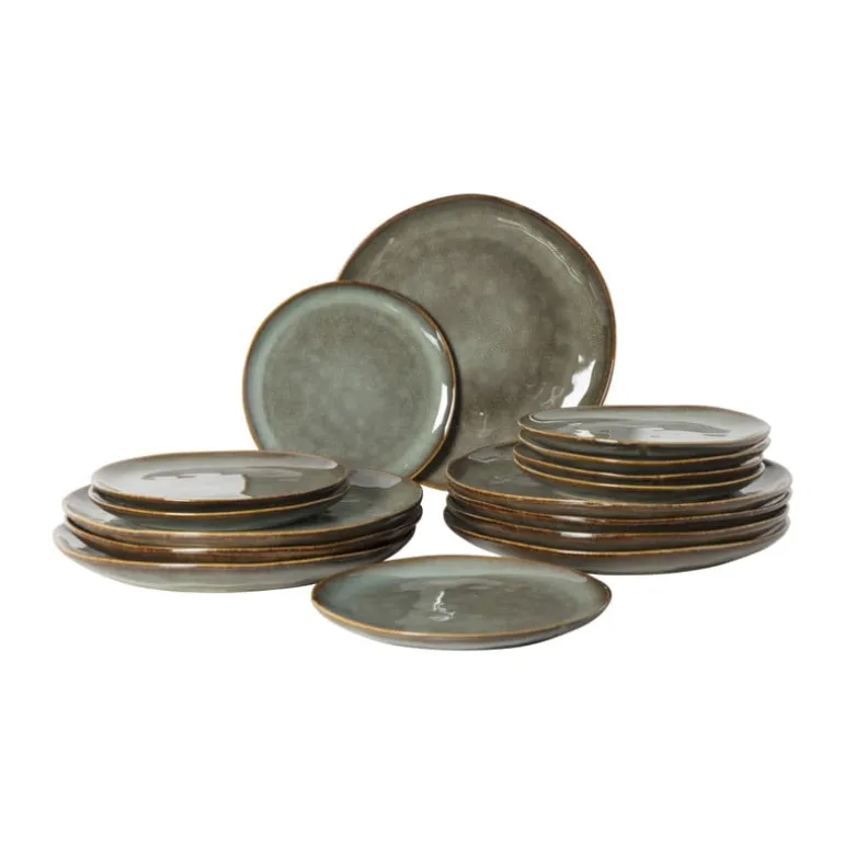 Serviesset Toscane - lichtgroen - 32-delig - 8 persoons