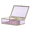Sieradendoos - paars - 4.7x15x11 cm