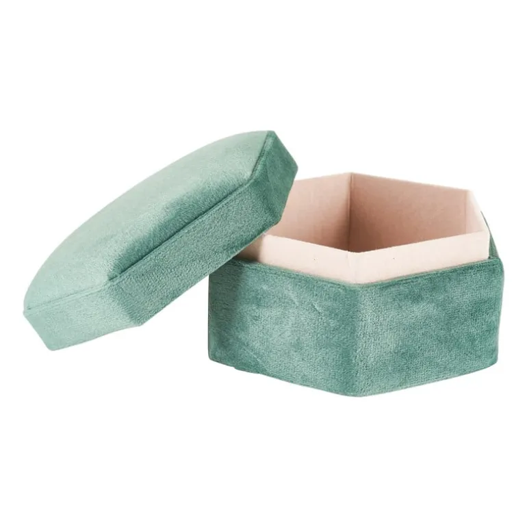 Sieradendoos hexagon/rond - 10x9.5x5.5 cm