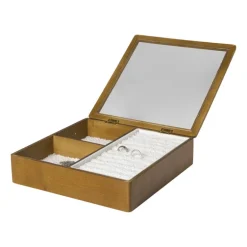 Sieradendoos met teddy - bruin/wit - 3 vakken