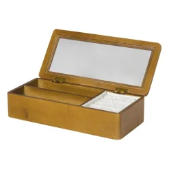 Sieradendoos met teddy - bruin/wit - 3 vakken