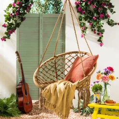 Sierkussen blokje - terra - 45x45 cm