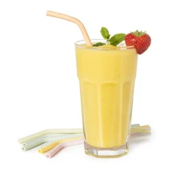 Siliconen rietjes - pastel - 6 stuks