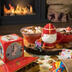 Sinterklaas mok - rood/geel/wit - 300 ml