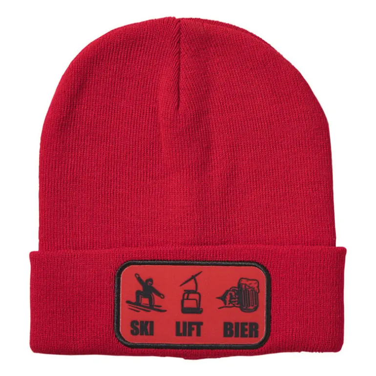 Ski muts - rood
