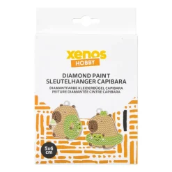 Sleutelhanger capibara - diamond painting - diverse varianten