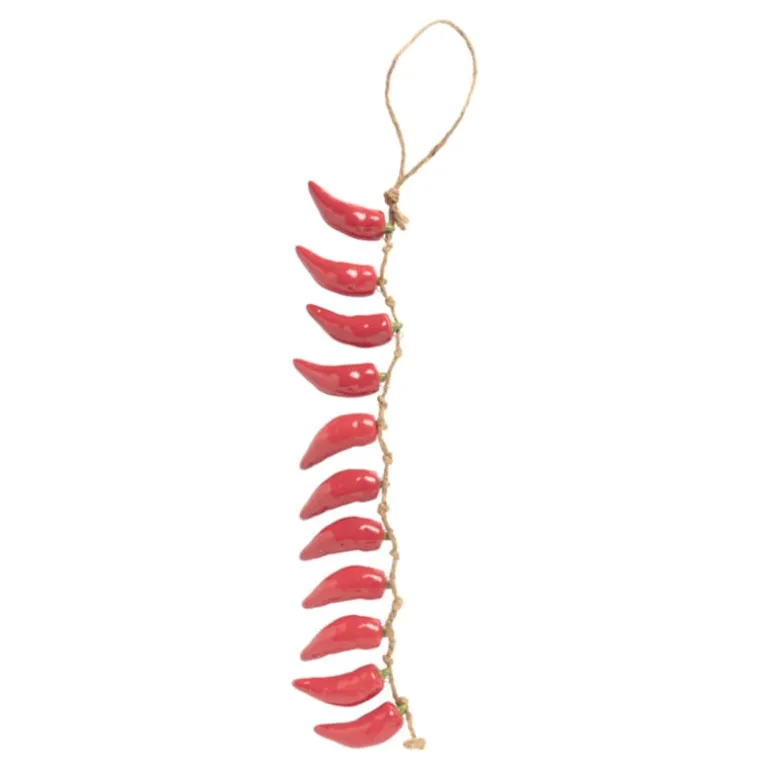 Slinger met pepers - rood - 29 cm