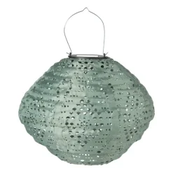 Solar barok lampion - groen - ø28x25 cm