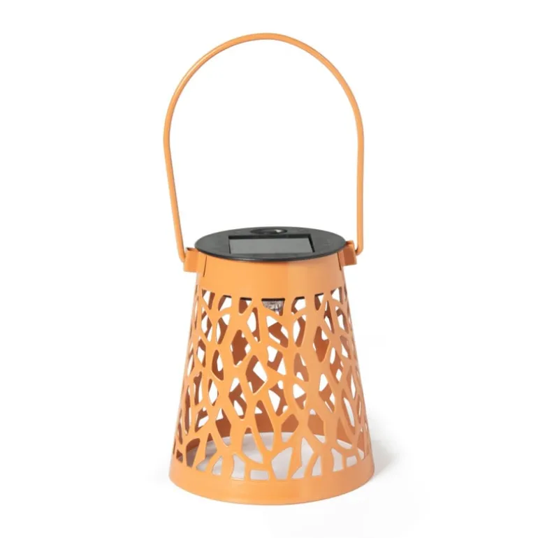 Solar hanglampje - oranje - ø9x10 cm