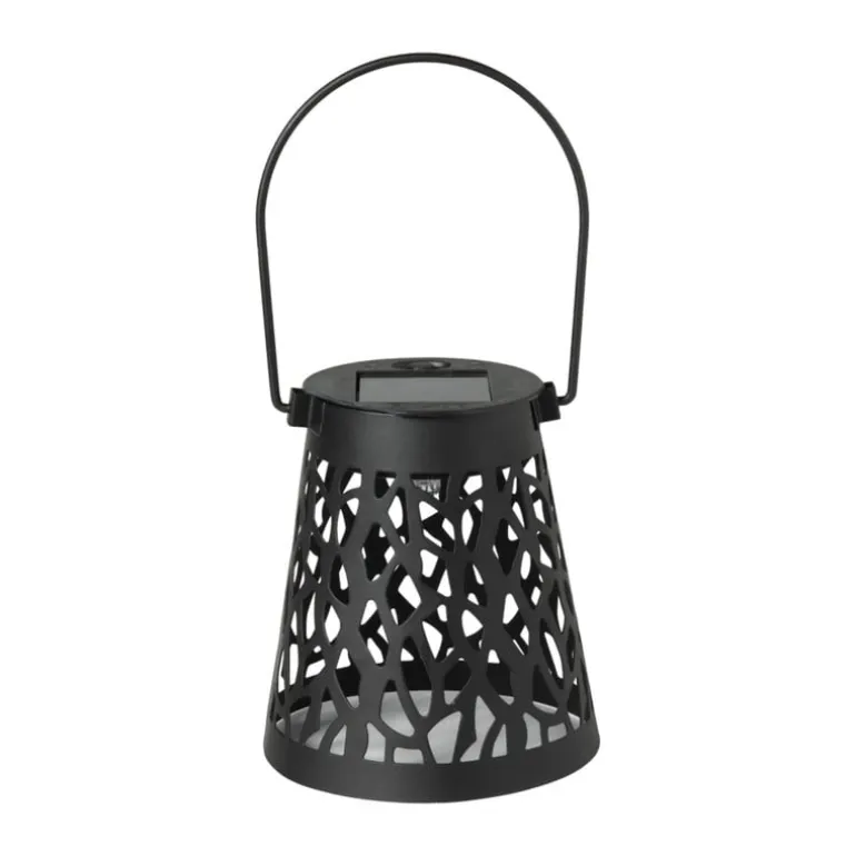 Solar hanglampje - zwart - ø9x10 cm