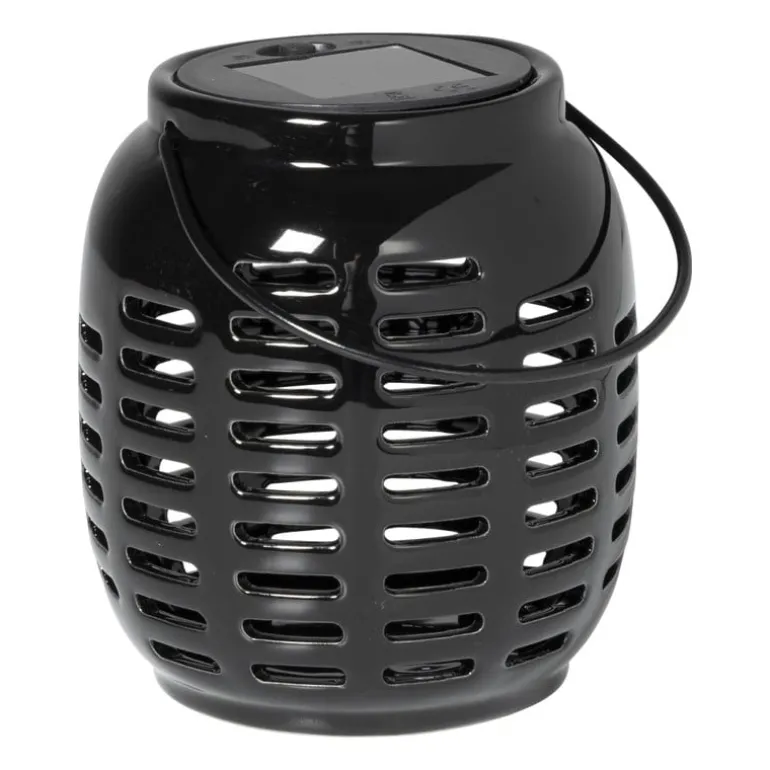 Solar lantaarn - zwart - ø11.x12.5 cm