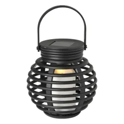 Solar tuinlantaarn - zwart - 15x15 cm