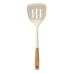 Spatel met gleuf - wit - 34 cm