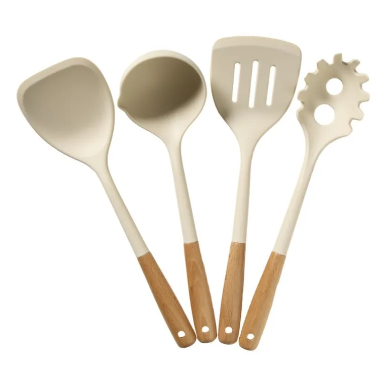 Spatel met gleuf - wit - 34 cm