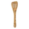 Spatel met gleuven olijfhout - bruin - 30 cm