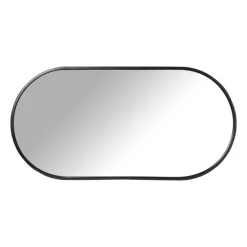 Spiegel Basix ovaal - zwart - 40x80 cm