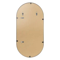 Spiegel Basix ovaal - zwart - 40x80 cm